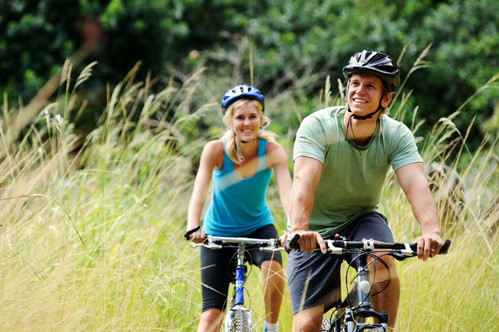 People cycling