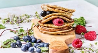 Fibre-fortified pancakes