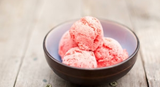 Ice cream sweetened with Erythritol