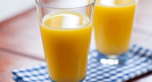 two cups of orange juice