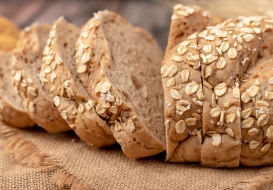 Fibre fortified wholegrain bread