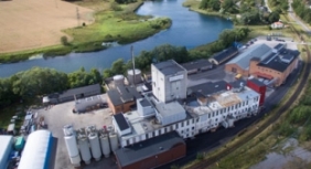 Aerial shot of Kimstad site, Sweden